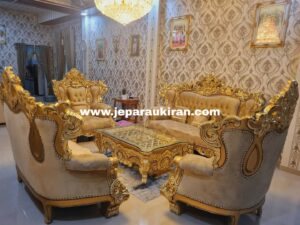 Sofa Tamu Mewah Gold