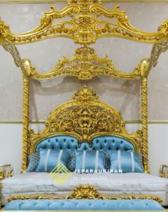 IMG 2416 239x300 - Set Tempat Tidur Mewah Emas